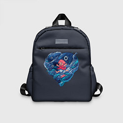 Детский рюкзак Ocean heart Totoro, цвет: 3D-принт
