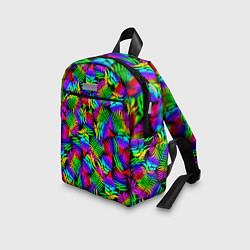 Детский рюкзак Неоновый папоротник, цвет: 3D-принт — фото 2
