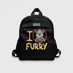 Детский рюкзак I love furry, цвет: 3D-принт
