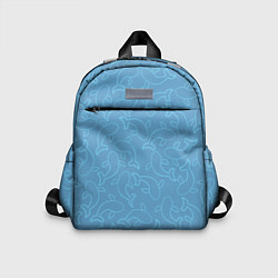 Детский рюкзак Рыбки на голубом, цвет: 3D-принт