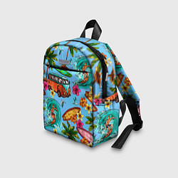 Детский рюкзак Пальмы, волны, серфинг, цвет: 3D-принт — фото 2