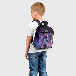 Детский рюкзак CYBERPUNK 2077 NEON КИБЕРПАНК НЕОН Z, цвет: 3D-принт — фото 2