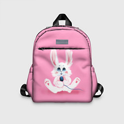 Детский рюкзак Милый кролик с микрофоном, цвет: 3D-принт