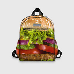Детский рюкзак Бургер, цвет: 3D-принт