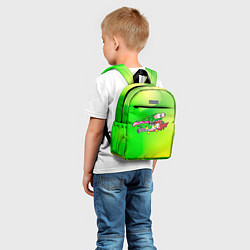 Детский рюкзак Лизун на скейте, цвет: 3D-принт — фото 2
