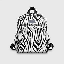 Детский рюкзак Черно-белая зебра, цвет: 3D-принт