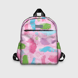 Детский рюкзак Абстракция с нотами, цвет: 3D-принт
