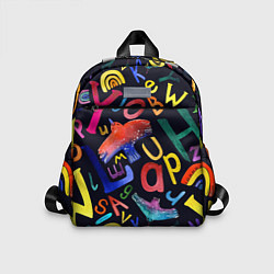 Детский рюкзак Буквы английского алфавита, цвет: 3D-принт