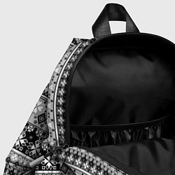 Детский рюкзак Черно-белый орнамент, цвет: 3D-принт — фото 2