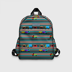 Детский рюкзак Детский полосатый узор, цвет: 3D-принт