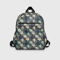 Детский рюкзак Цветочный ретро узор, цвет: 3D-принт