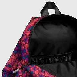 Детский рюкзак Круглый красный орнамент, цвет: 3D-принт — фото 2