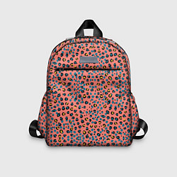 Детский рюкзак Леопардовый принт на розовом, цвет: 3D-принт