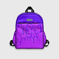 Детский рюкзак ROBLOX ФИОЛЕТОВЫЕ ПОДТЕКИ, цвет: 3D-принт
