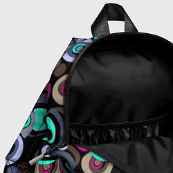 Детский рюкзак Абстрактный узор ретро, цвет: 3D-принт — фото 2
