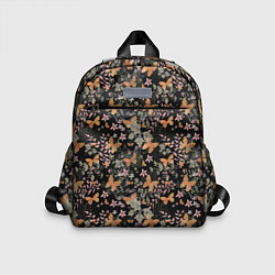 Детский рюкзак Ретро узор Бабочки, цвет: 3D-принт