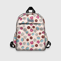 Детский рюкзак Пончики донаты паттерн, цвет: 3D-принт