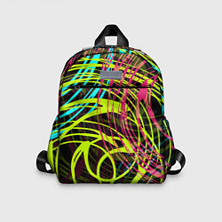 Детский рюкзак Разноцветные спирали, цвет: 3D-принт