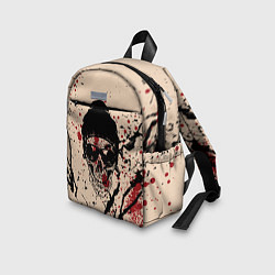 Детский рюкзак Череп Хипстер Брызги Краски, цвет: 3D-принт — фото 2