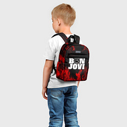 Детский рюкзак BON JOVI HAVE A NICE DAY FIRE ОГОНЬ, цвет: 3D-принт — фото 2