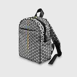 Детский рюкзак Цветок Жизни чёрно-белый, цвет: 3D-принт — фото 2