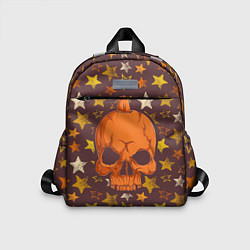 Детский рюкзак Череп-тыква, цвет: 3D-принт