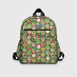 Детский рюкзак Новогодние Персонажи, цвет: 3D-принт