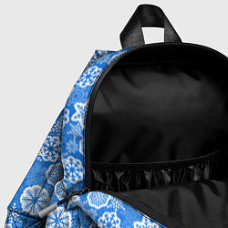 Детский рюкзак Снежные Новогодние Узоры, цвет: 3D-принт — фото 2