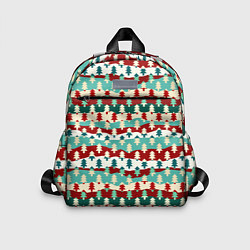 Детский рюкзак Ёлочки новогодний дизайн, цвет: 3D-принт