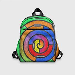 Детский рюкзак Маечная спираль мозаика, цвет: 3D-принт