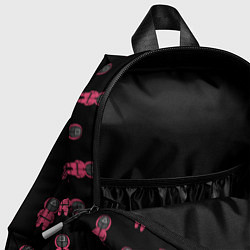 Детский рюкзак ФИГУРКИ СТРАЖЕЙ ИГРА В КАЛЬМАРА, цвет: 3D-принт — фото 2