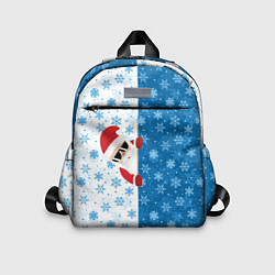 Детский рюкзак С Новым Годом дед мороз, цвет: 3D-принт