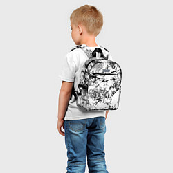 Детский рюкзак Эффект линогравюры, цвет: 3D-принт — фото 2