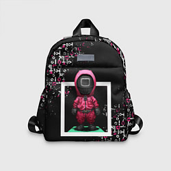 Детский рюкзак ИГРА В КАЛЬМАРА SQUID GAME СТРАЖ, цвет: 3D-принт