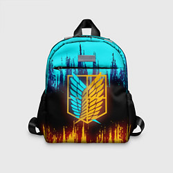 Детский рюкзак Атака Титанов: Освещение, цвет: 3D-принт