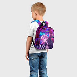 Детский рюкзак Zero Two в неоновом городе, цвет: 3D-принт — фото 2
