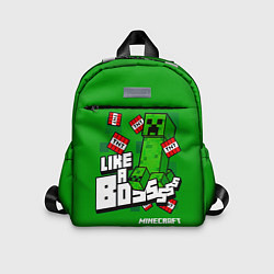 Детский рюкзак LIKE A BOSS Minecraft Creepe, цвет: 3D-принт