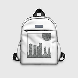 Детский рюкзак QR Town без фона, цвет: 3D-принт