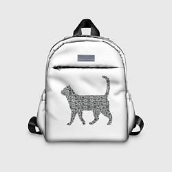 Детский рюкзак QR - кот, цвет: 3D-принт