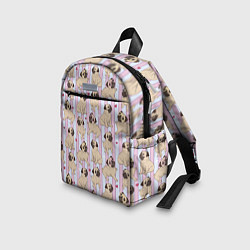 Детский рюкзак Забавные Мопсы, цвет: 3D-принт — фото 2