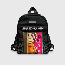 Детский рюкзак ИГРА В КАЛЬМАРА КУКЛА DOLL, цвет: 3D-принт