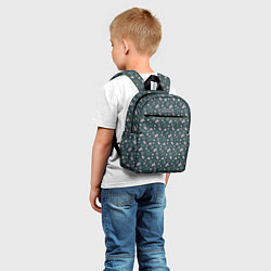 Детский рюкзак Винтажный узор с цветами, цвет: 3D-принт — фото 2