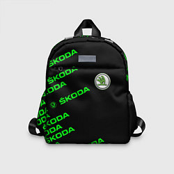Детский рюкзак SKODA LINE LOGO STYLE GREEN, цвет: 3D-принт