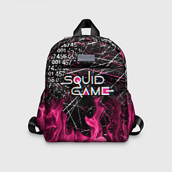 Детский рюкзак ИГРА В КАЛЬМАРА ОГОНЬ SQUID GAME FIRE, цвет: 3D-принт