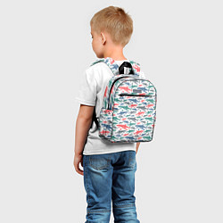 Детский рюкзак Разноцветные Акулы, цвет: 3D-принт — фото 2