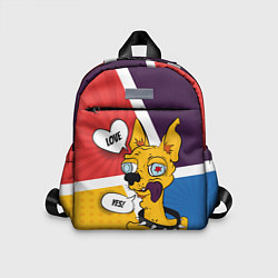 Детский рюкзак Comics Пес Dog Love Yes, цвет: 3D-принт