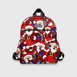 Детский рюкзак Толпа Дедов Морозов, цвет: 3D-принт