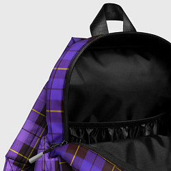 Детский рюкзак Purple Checkered, цвет: 3D-принт — фото 2