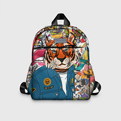 Детский рюкзак Стикербомбинг с тигром