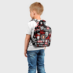Детский рюкзак БУМАЖНЫЙ ДОМ ЛОГОБОМБИНГ LA CASA DE PAPEL, цвет: 3D-принт — фото 2
